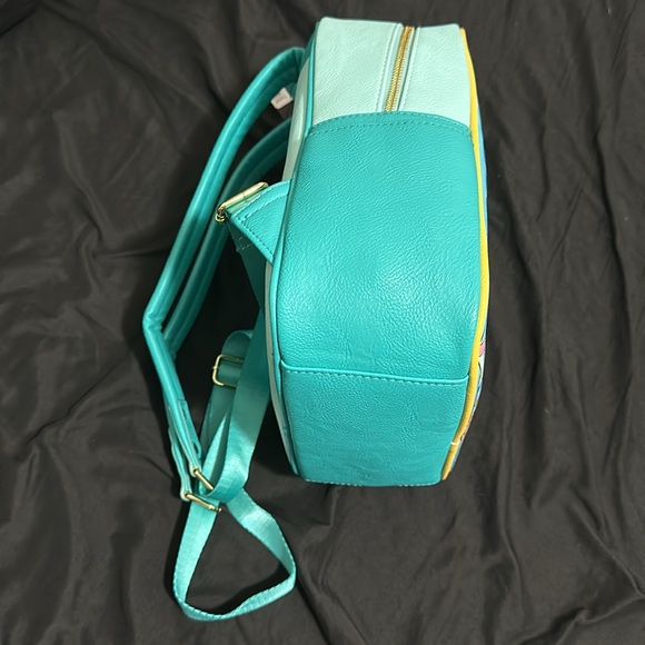 The Little Mermaid Stained Glass Image Loungefly Backpack - Picture 5 of 6